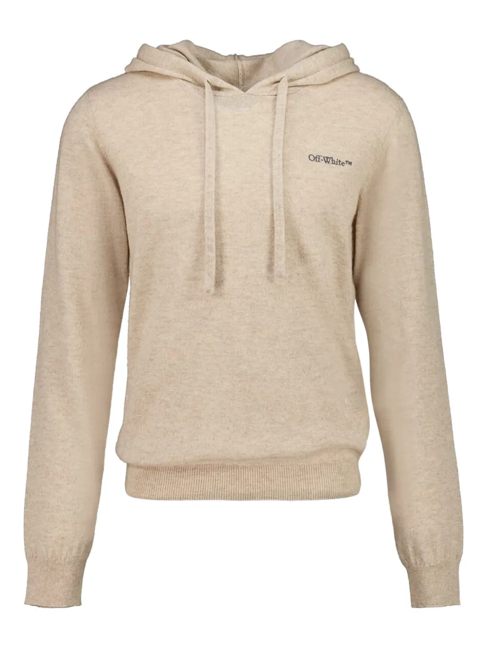 Off-White cashmere hoodie - Toni neutri