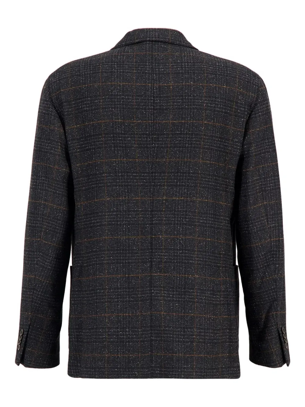 Boglioli Double-breasted Checked Blazer In Gray