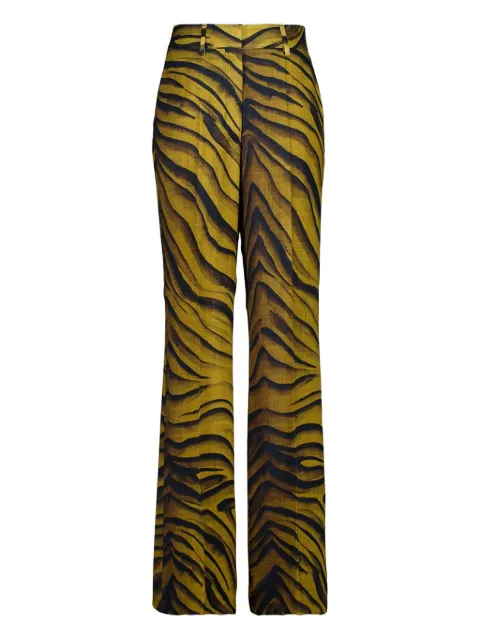 PAULA pantalones de vestir con animal print