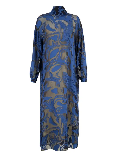PAULA turtleneck devoré dress