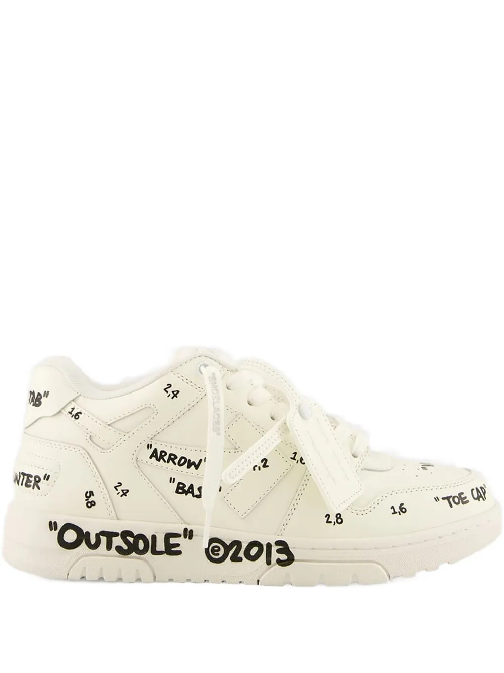 Off-white Out Of Office Leather Sneakers In White