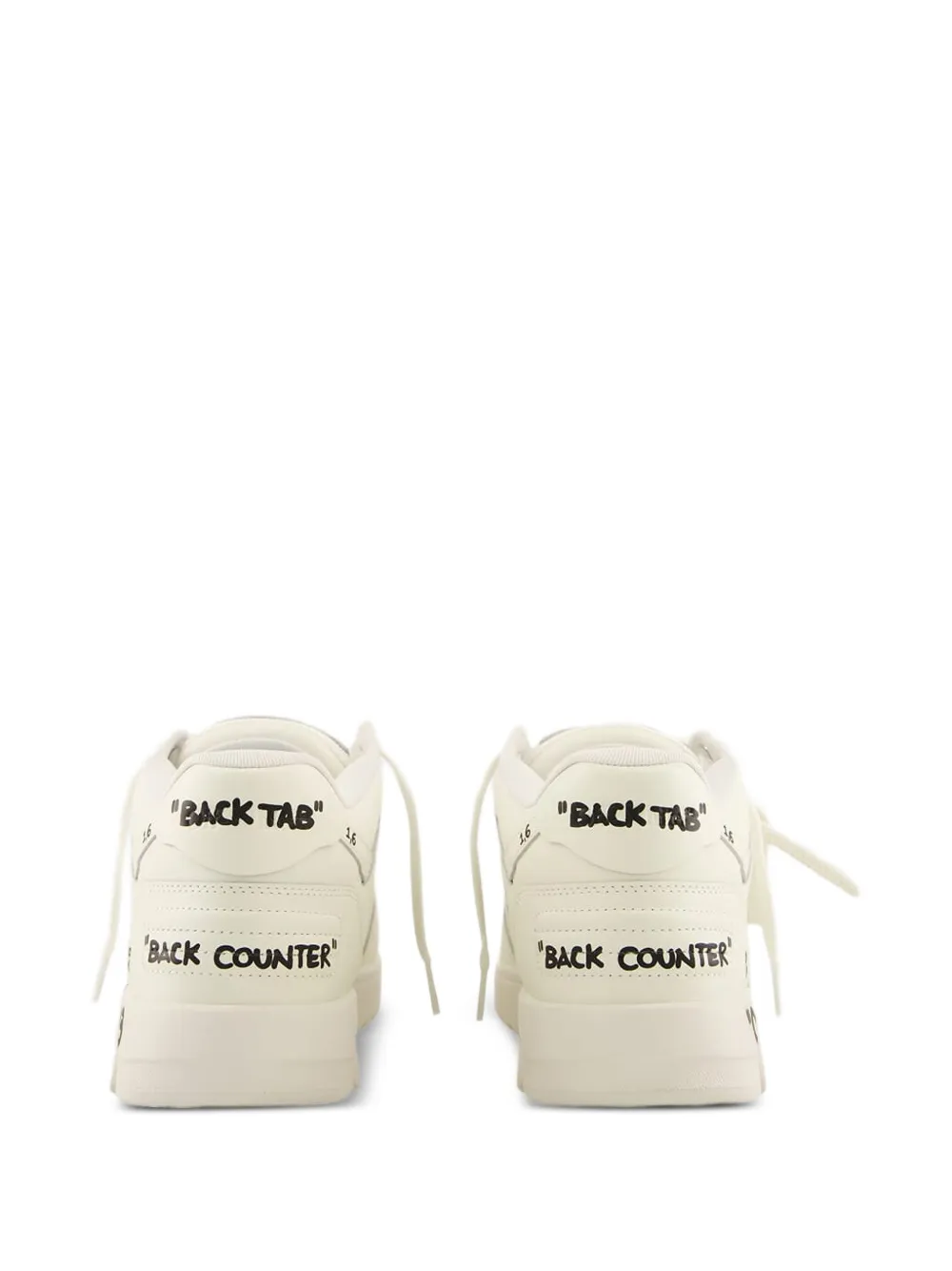 Off-White Out Of Office leren sneakers Wit