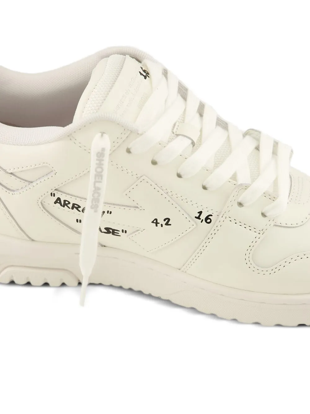 Off-White Out Of Office leren sneakers Wit