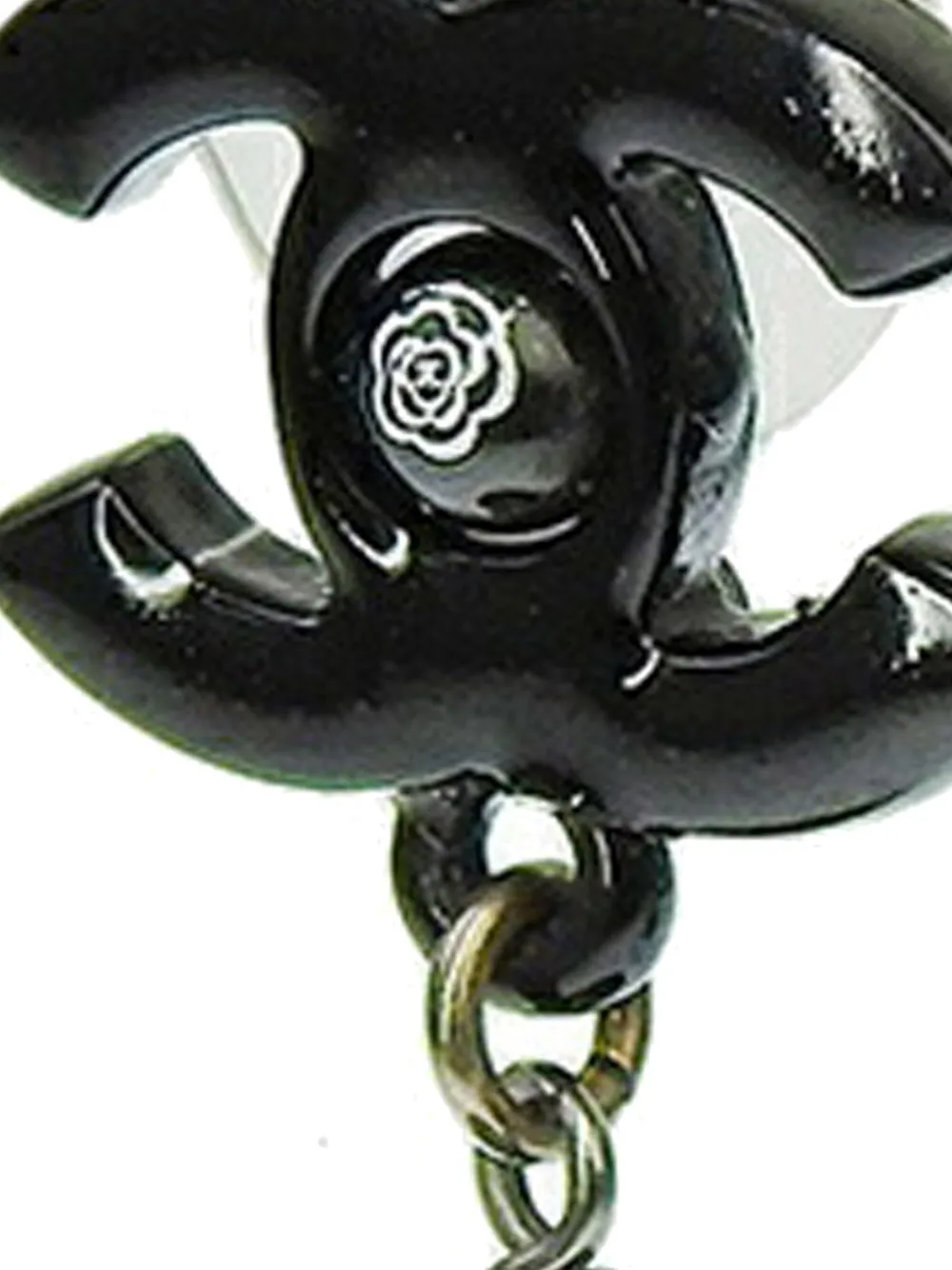 CHANEL Pre-Owned 2012 CC Plastic Drop Push Back Earrings costume earrings | Image 2