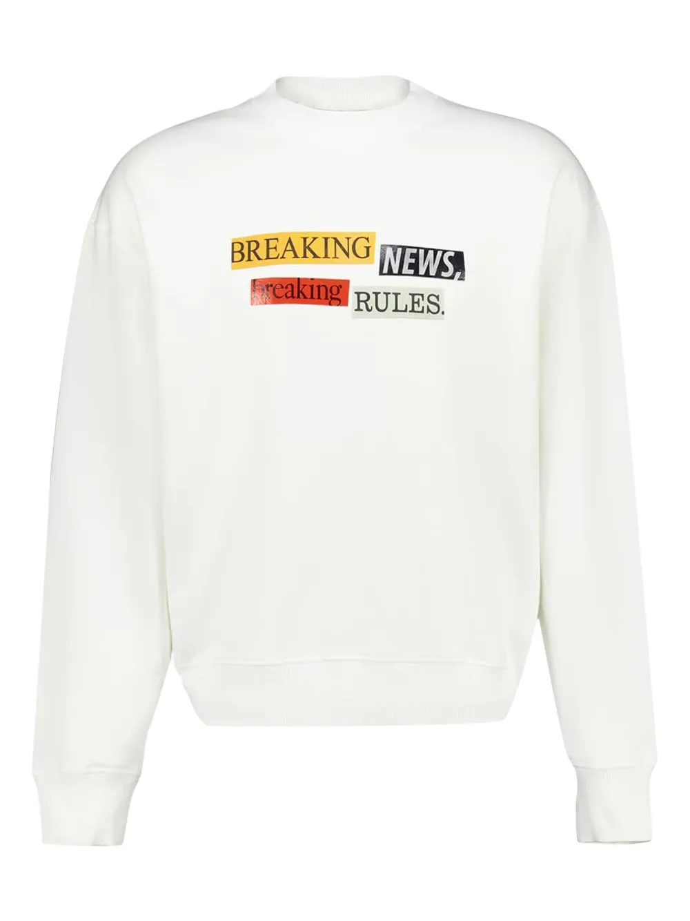 Palm Angels sudadera PA x LA Times Quote con cuello redondo | blanco | Image 1