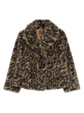 A.P.C. leopard-print double-breasted jacket - Brown