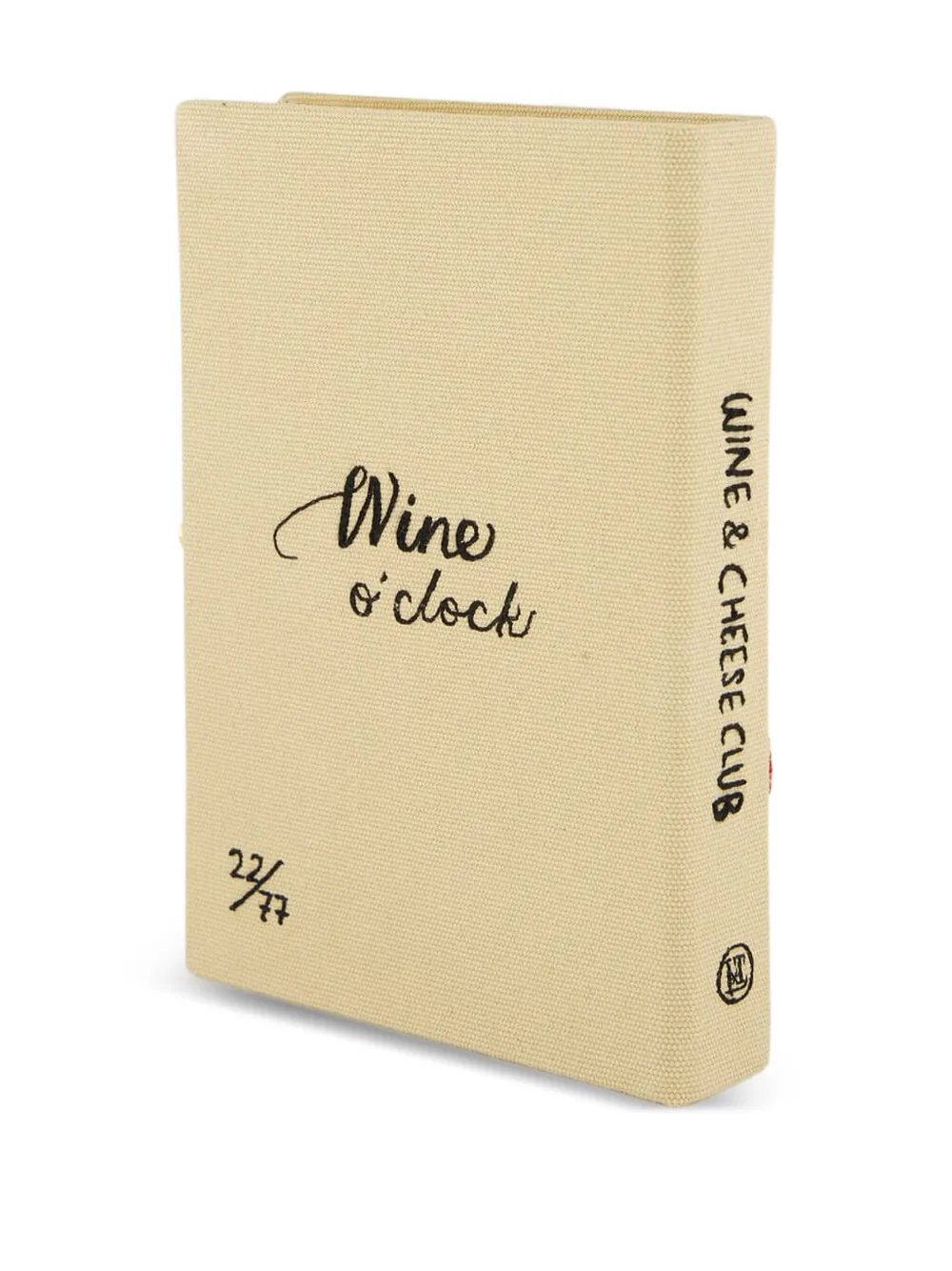 Olympia Le-Tan Kleine Wine and Cheese Club clutch met borduurwerk - Beige