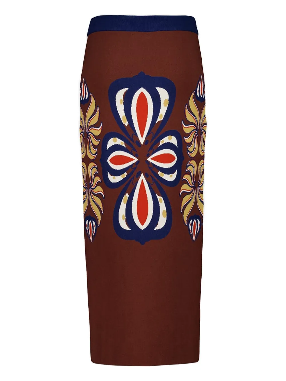 PAULA jacquard midi skirt