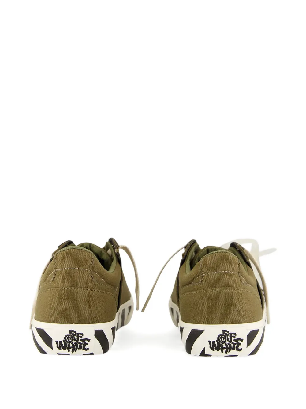 Off-White Vulcanized sneakers met label Groen