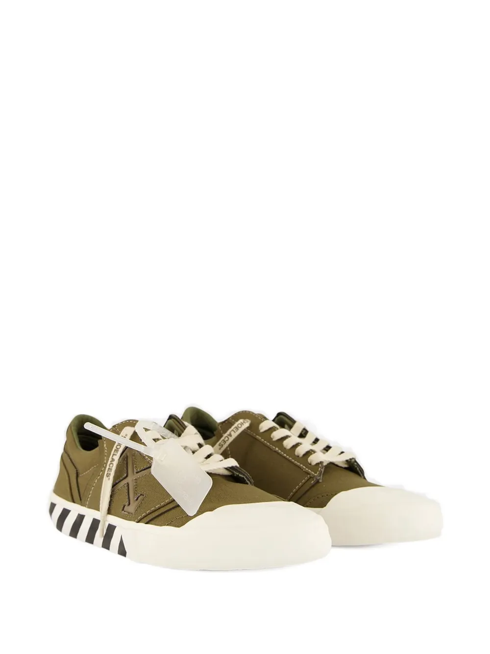 Off-White Vulcanized sneakers met label Groen