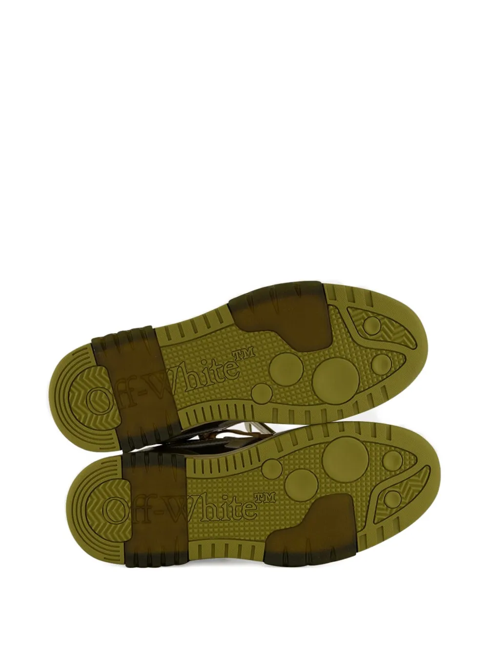 Off-White Out Of Office "OOO" lakleren sneakers Groen