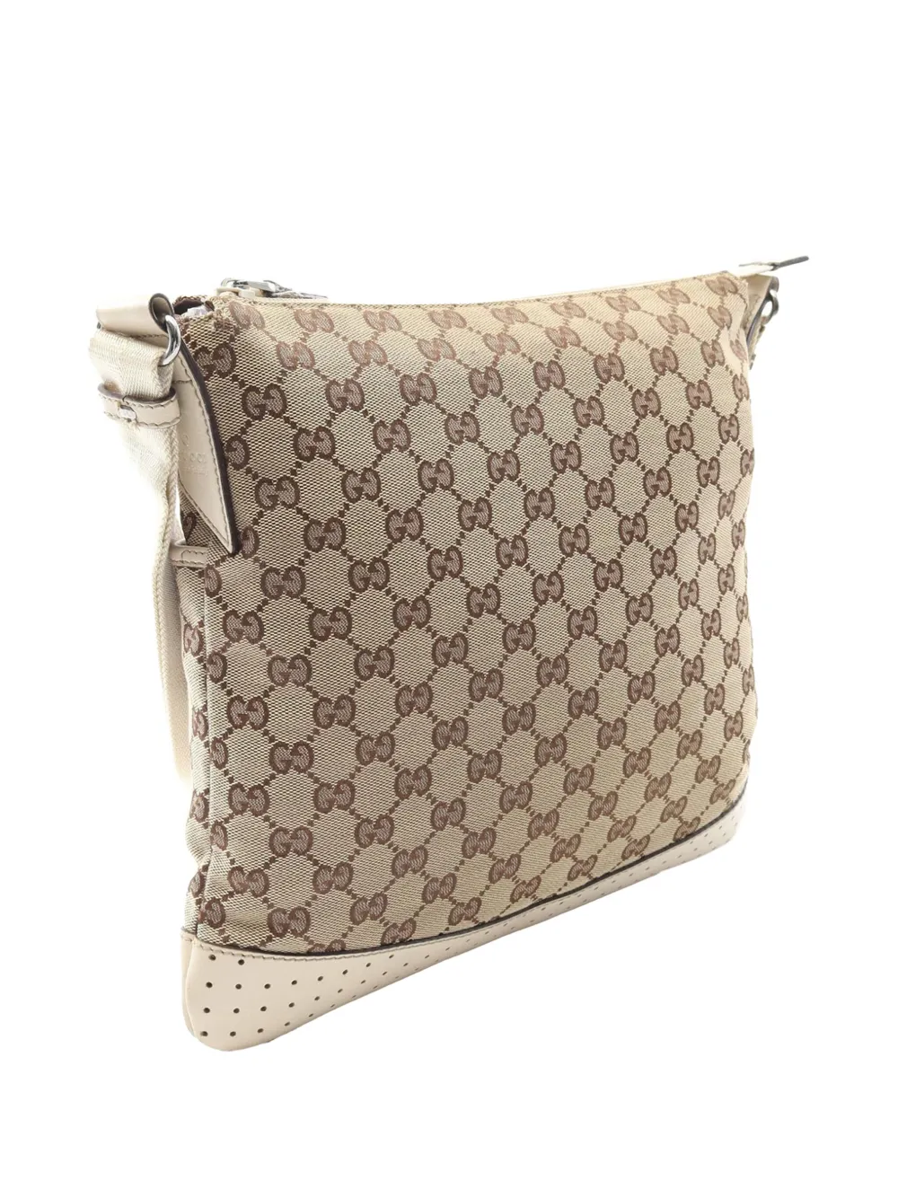 Pre-owned Gucci 2000-2015 Gg Canvas Crossbody Bag In Brown