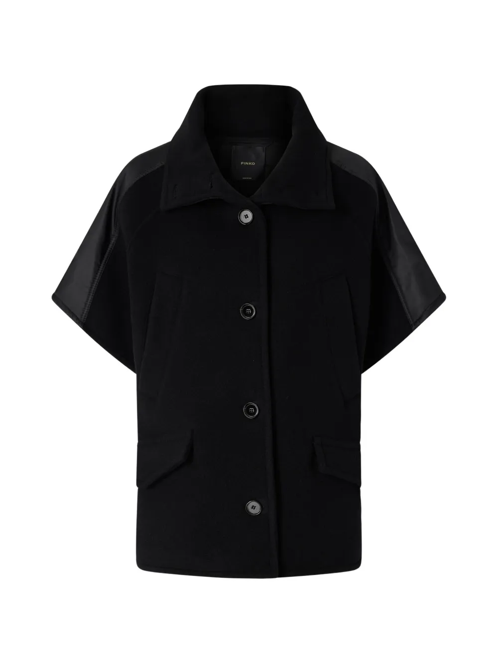 PINKO paneled short-sleeve jacket - Nero