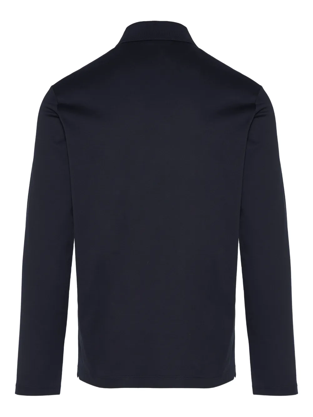 Paul & Shark long-sleeve zip polo shirt - Blauw