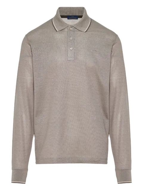 Paul & Shark long-sleeve tipped polo shirt