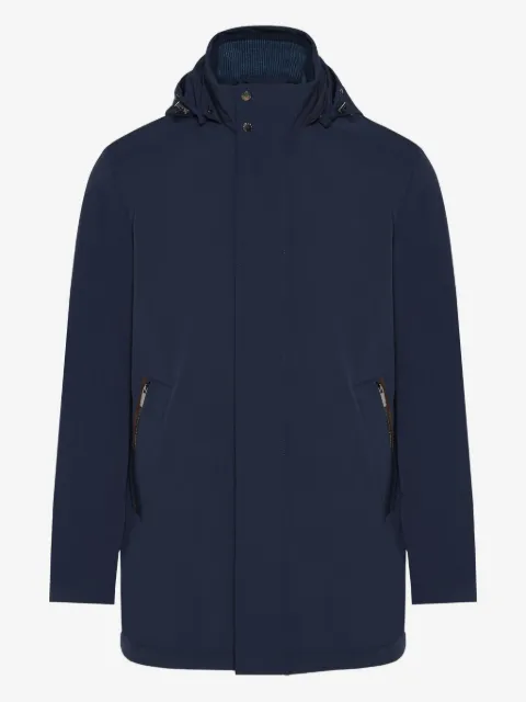 Paul & Shark hooded zip-fastening coat