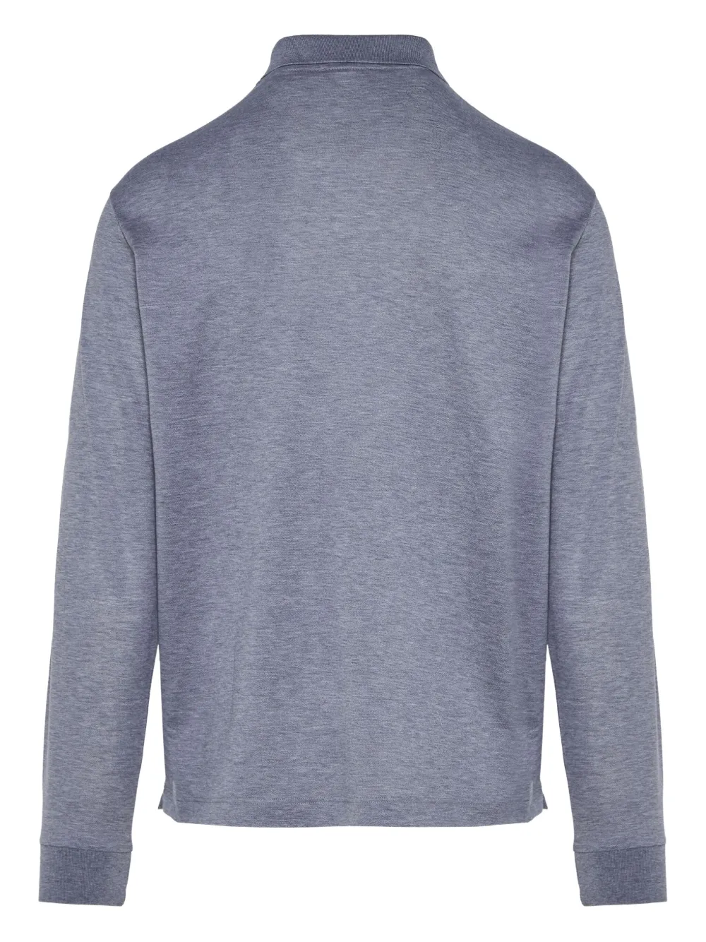 Paul & Shark long-sleeve embroidered polo shirt - Grijs