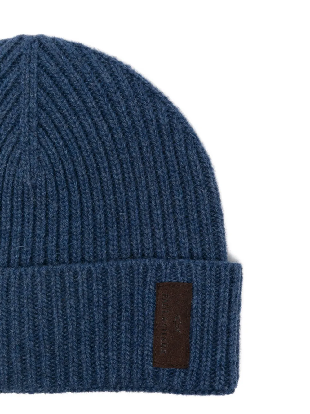 Paul & Shark Ribbed-knit Beanie In Blue