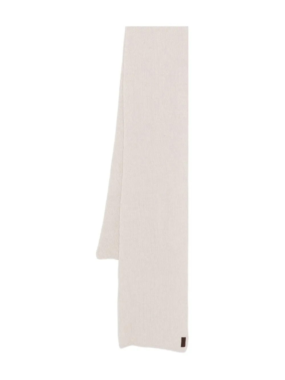 Paul & Shark Ribbed-knit Scarf In White