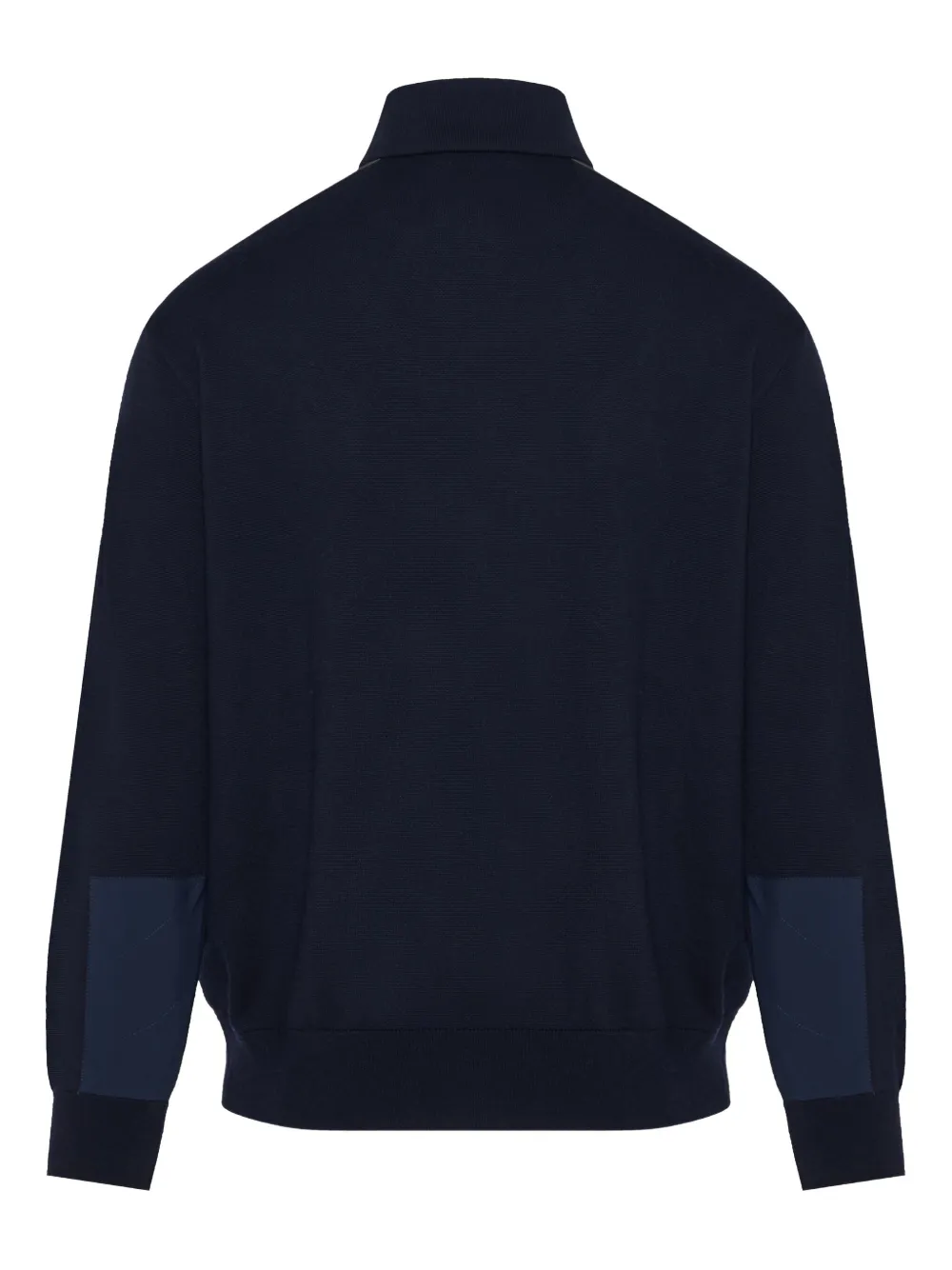 Paul & Shark half-zip panelled sweater - Blauw