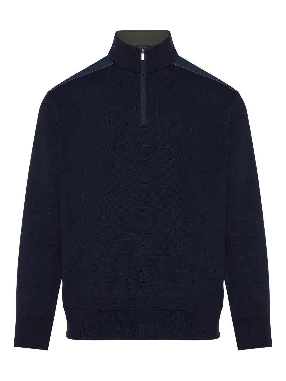 Paul & Shark half-zip panelled sweater | Blue | Image 1