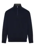 Paul & Shark half-zip panelled sweater - Blue