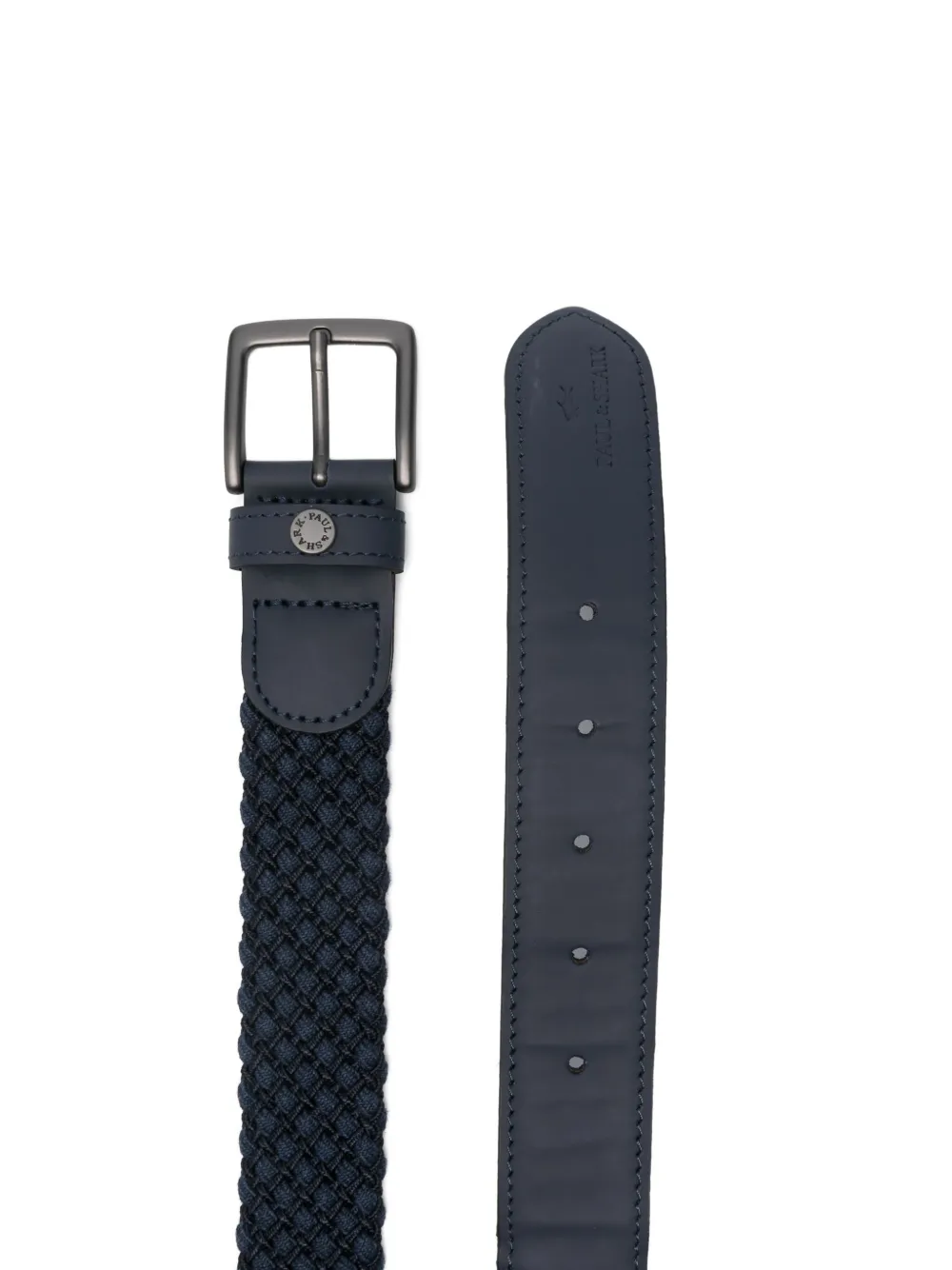 Paul & Shark woven leather belt - Blauw