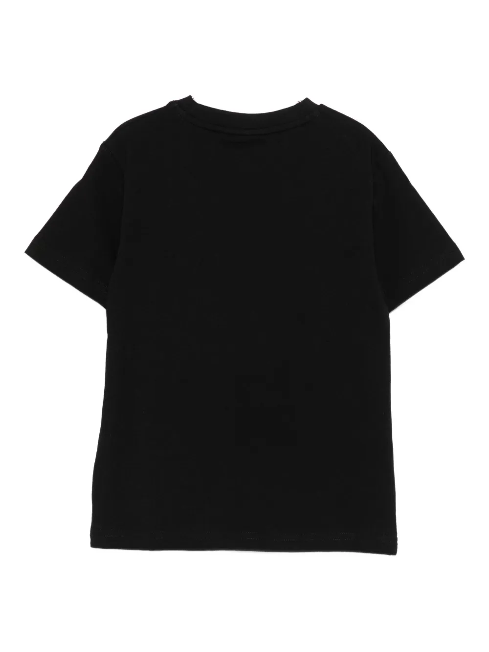 HUGO KIDS Katoenen T-shirt met logoprint Zwart