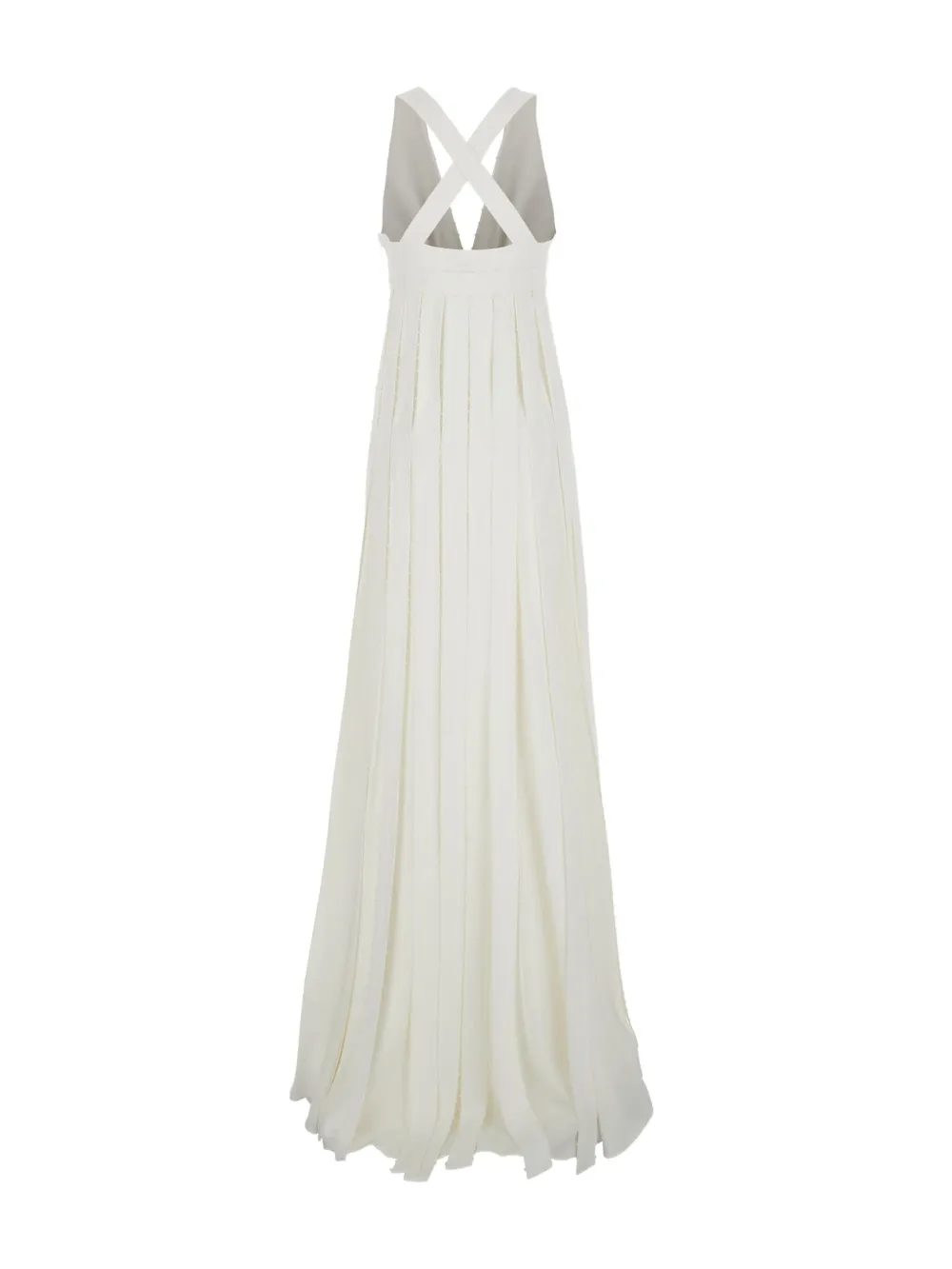 Giovanni Bedin pearl-embellished pleated dress - Wit