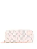 Louis Vuitton Pre-Owned 2017 Damier Azur Tahitienne Clemence Zippy Wallet long wallets - White