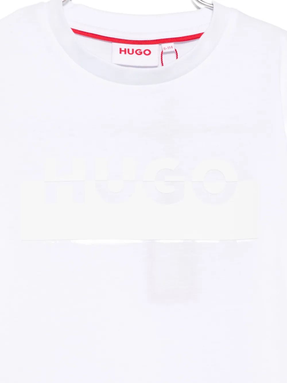 Hugo Boss Logo-print Cotton T-shirt In White