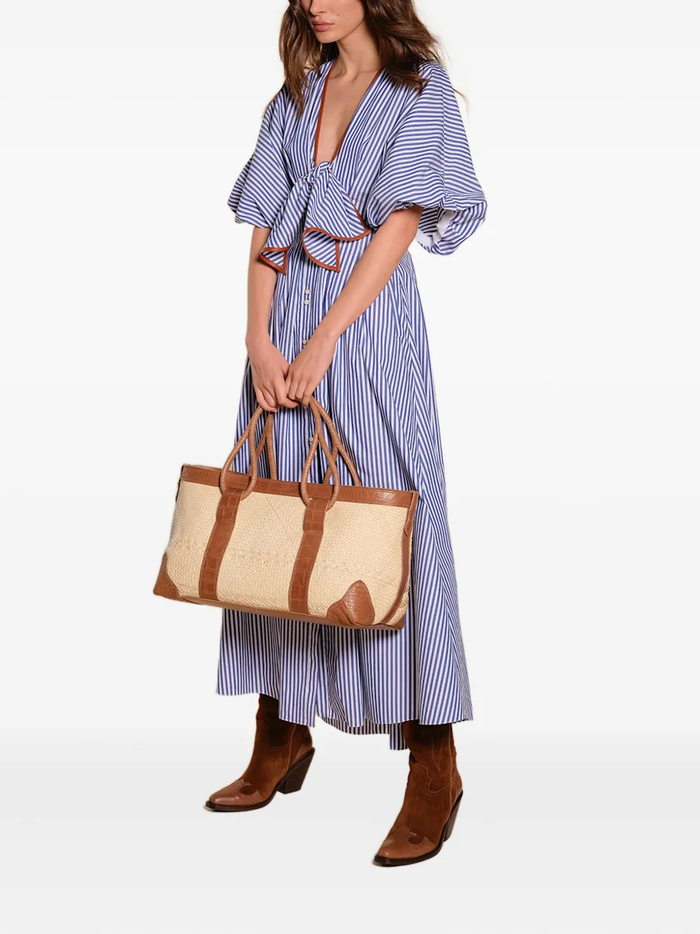 Johanna Ortiz Endless Spring midi dress - Blauw