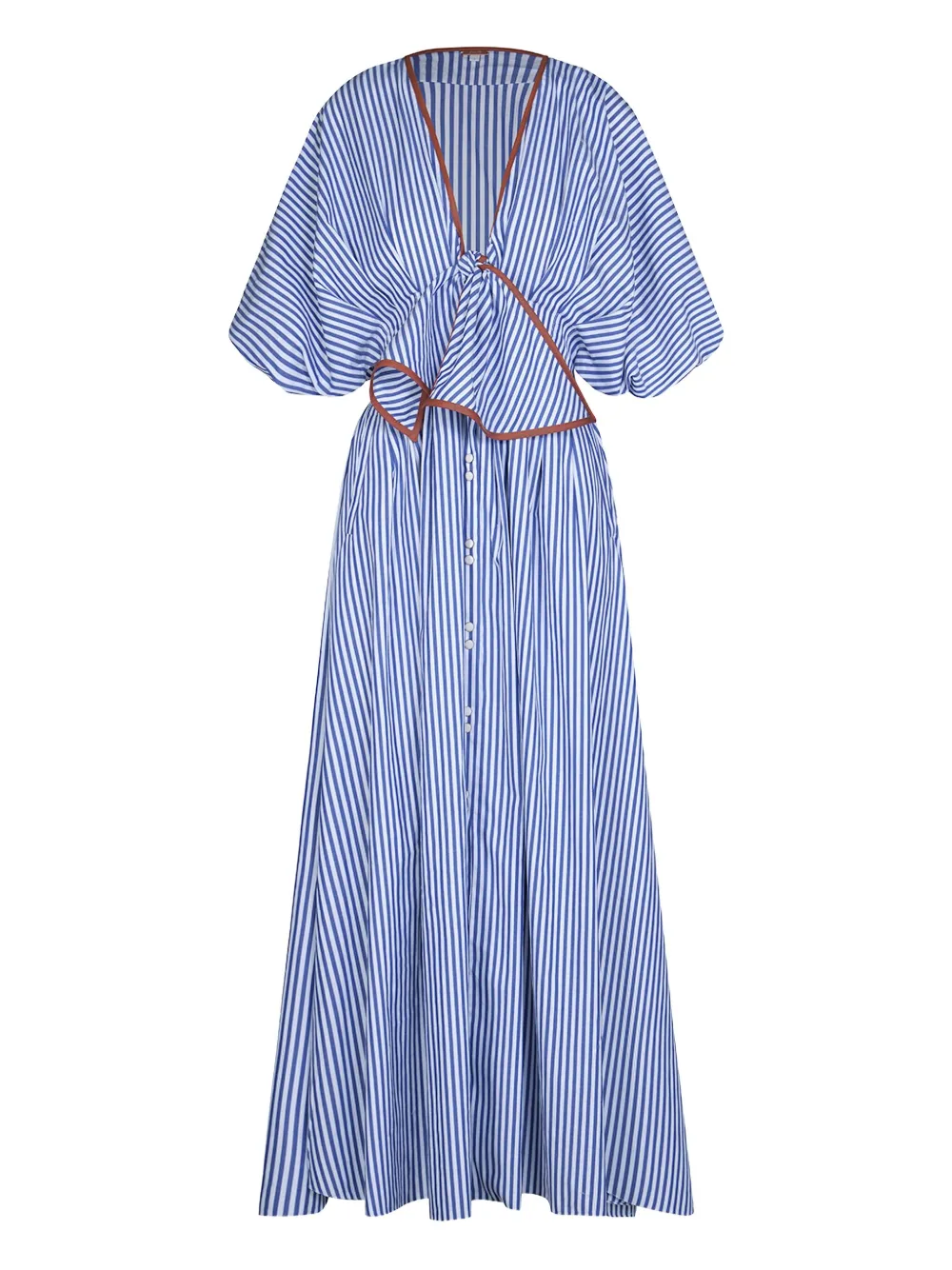 Johanna Ortiz Endless Spring Midi Dress In Blue