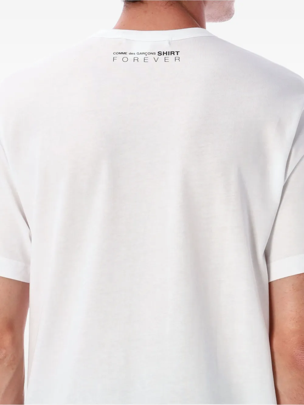 Comme Des Garçons Shirt logo-print crew-neck T-shirt Wit