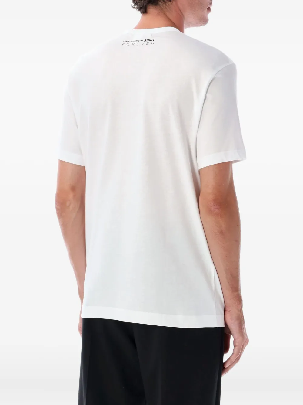 Comme Des Garçons Shirt logo-print crew-neck T-shirt - Wit