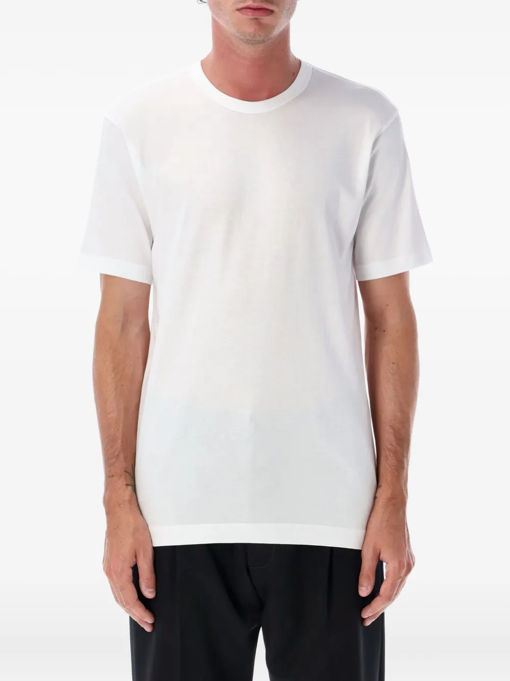 Comme Des Garçons Shirt logo-print crew-neck T-shirt Wit