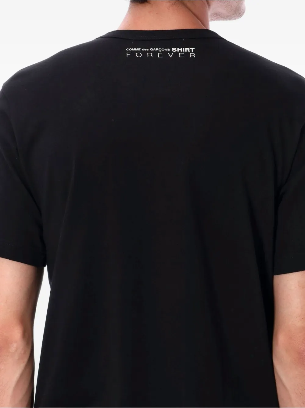 Comme Des Garçons Shirt logo-lettering T-shirt Zwart