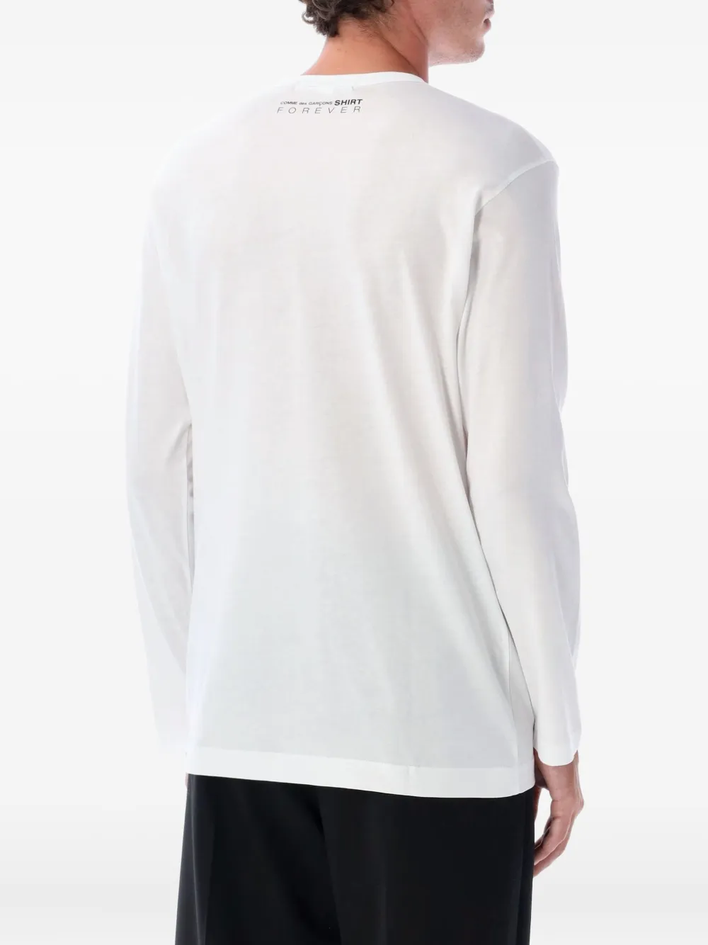 Comme Des Garçons Shirt crew-neck long-sleeve T-shirt - Wit