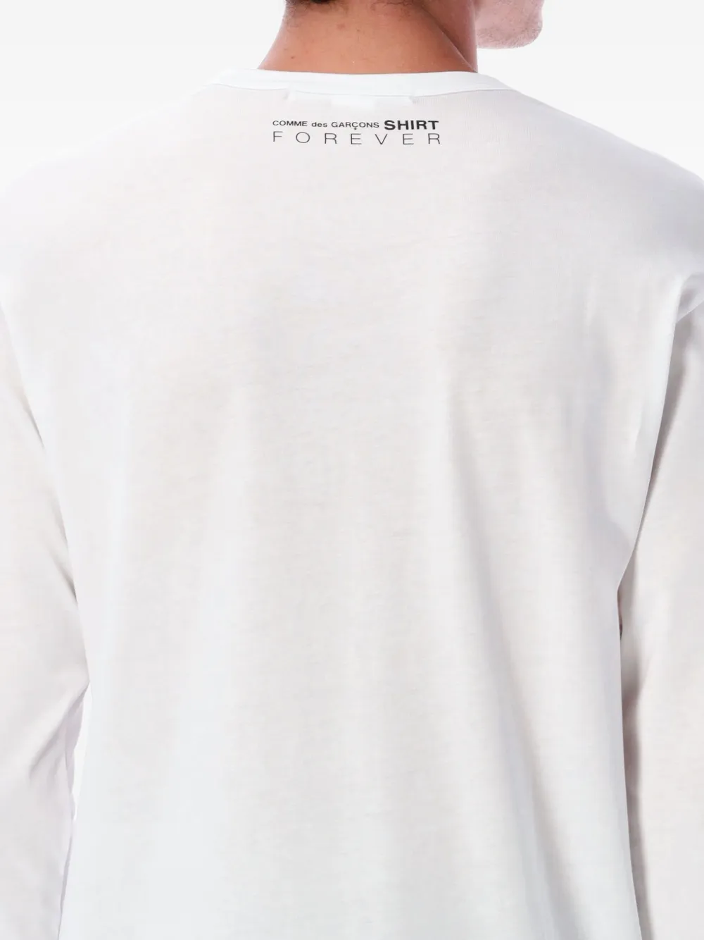 Comme Des Garçons Shirt crew-neck long-sleeve T-shirt Wit