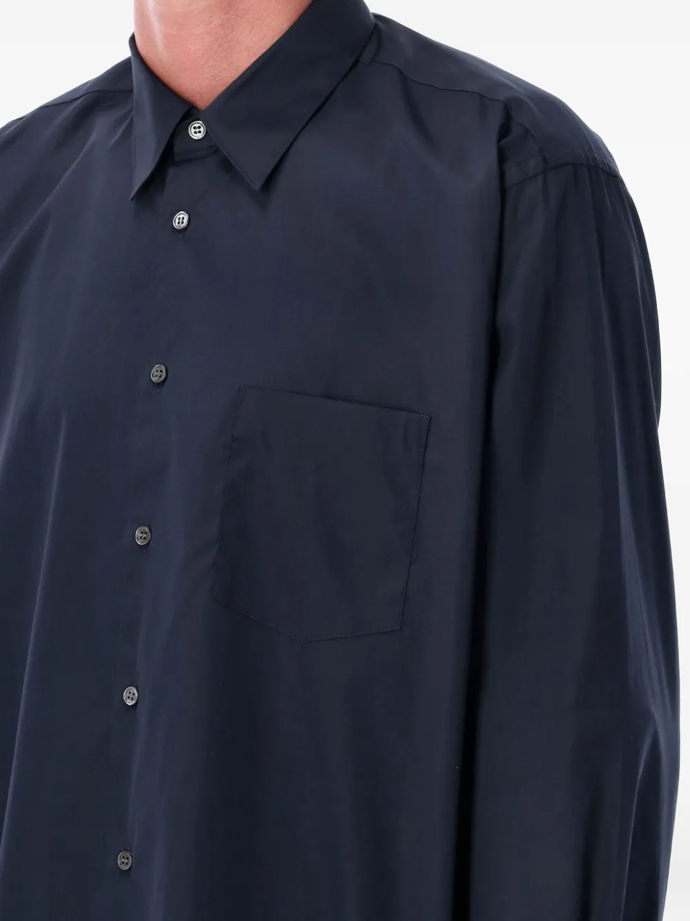 Comme Des Garçons Shirt pocket long-sleeve shirt Blauw
