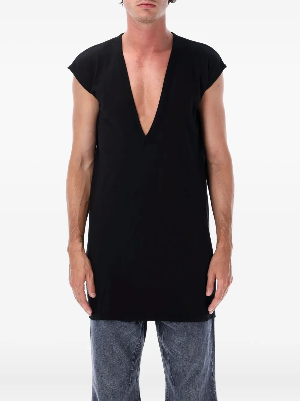 Rick Owens DRKSHDW Dylan sleeveless tank top Zwart