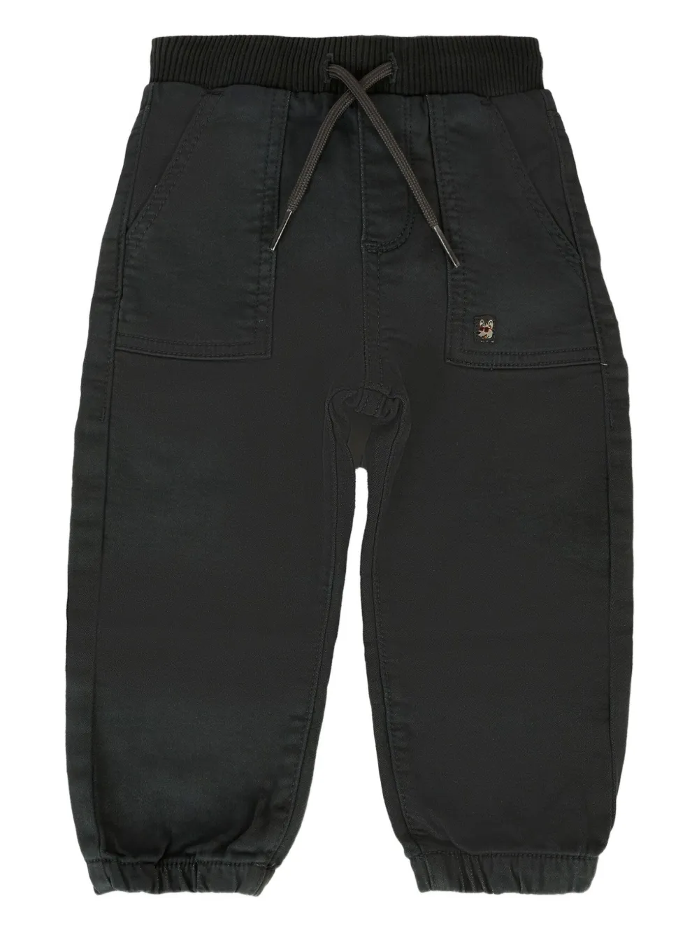 Mayoral elastic-cuff pocket trousers Zwart