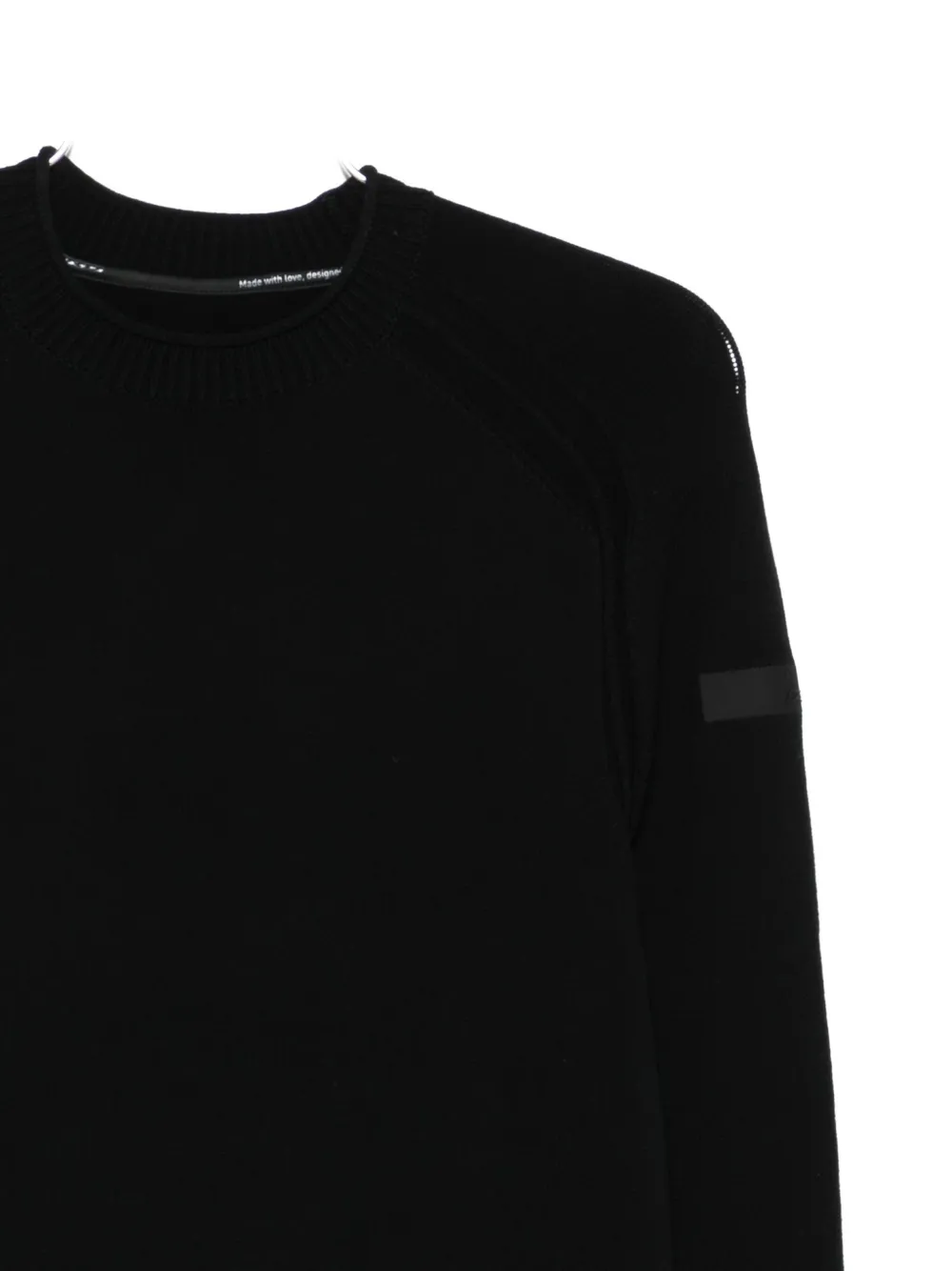 RRD panelled crew-neck sweater Zwart