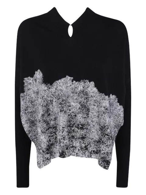 PierAntonioGaspari keyhole-neckline wool sweater