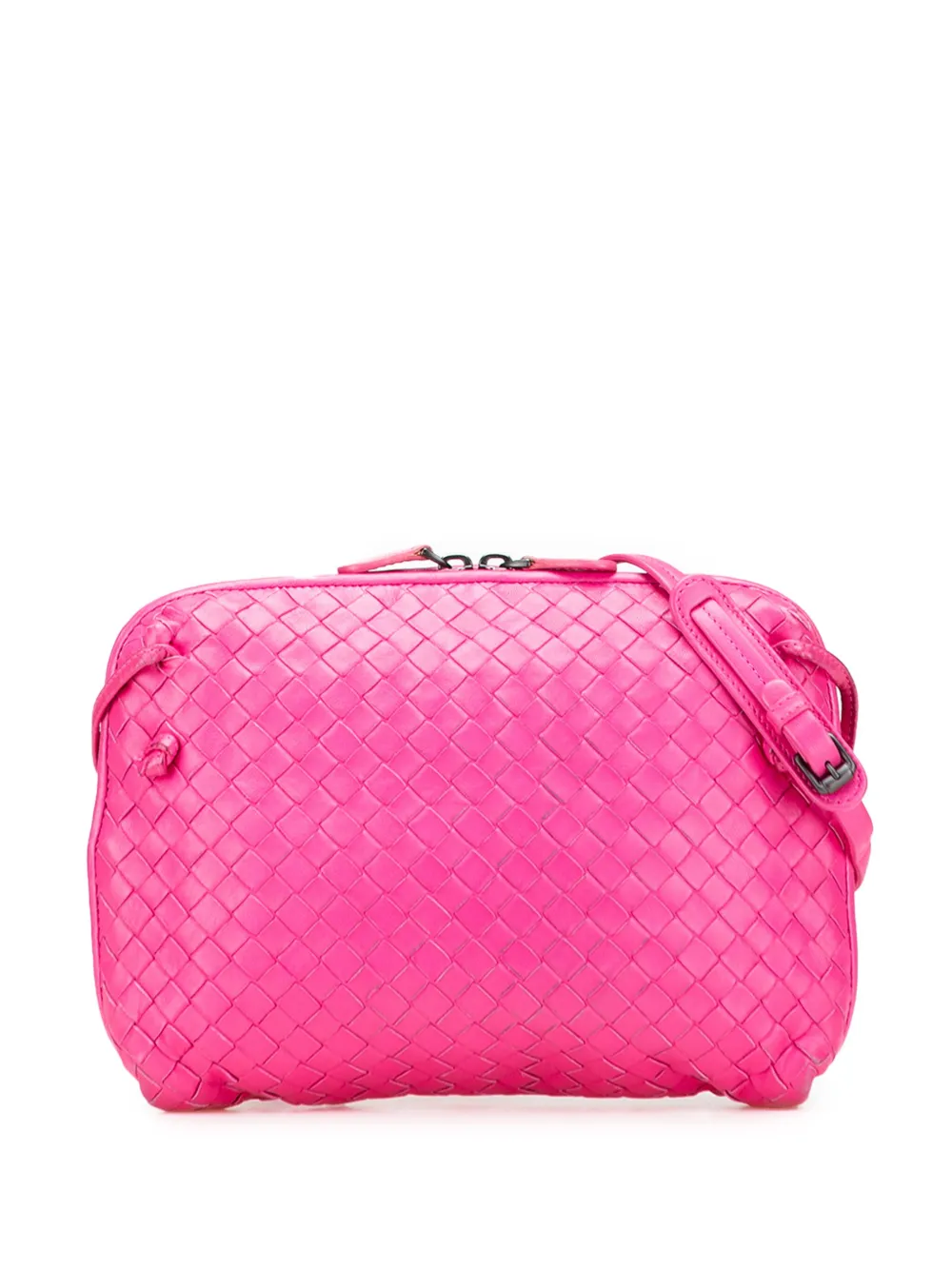 Bottega Veneta Pre-Owned 2012-2025 Medium Nappa Intrecciato Nodini crossbody bag | Pink | Image 1