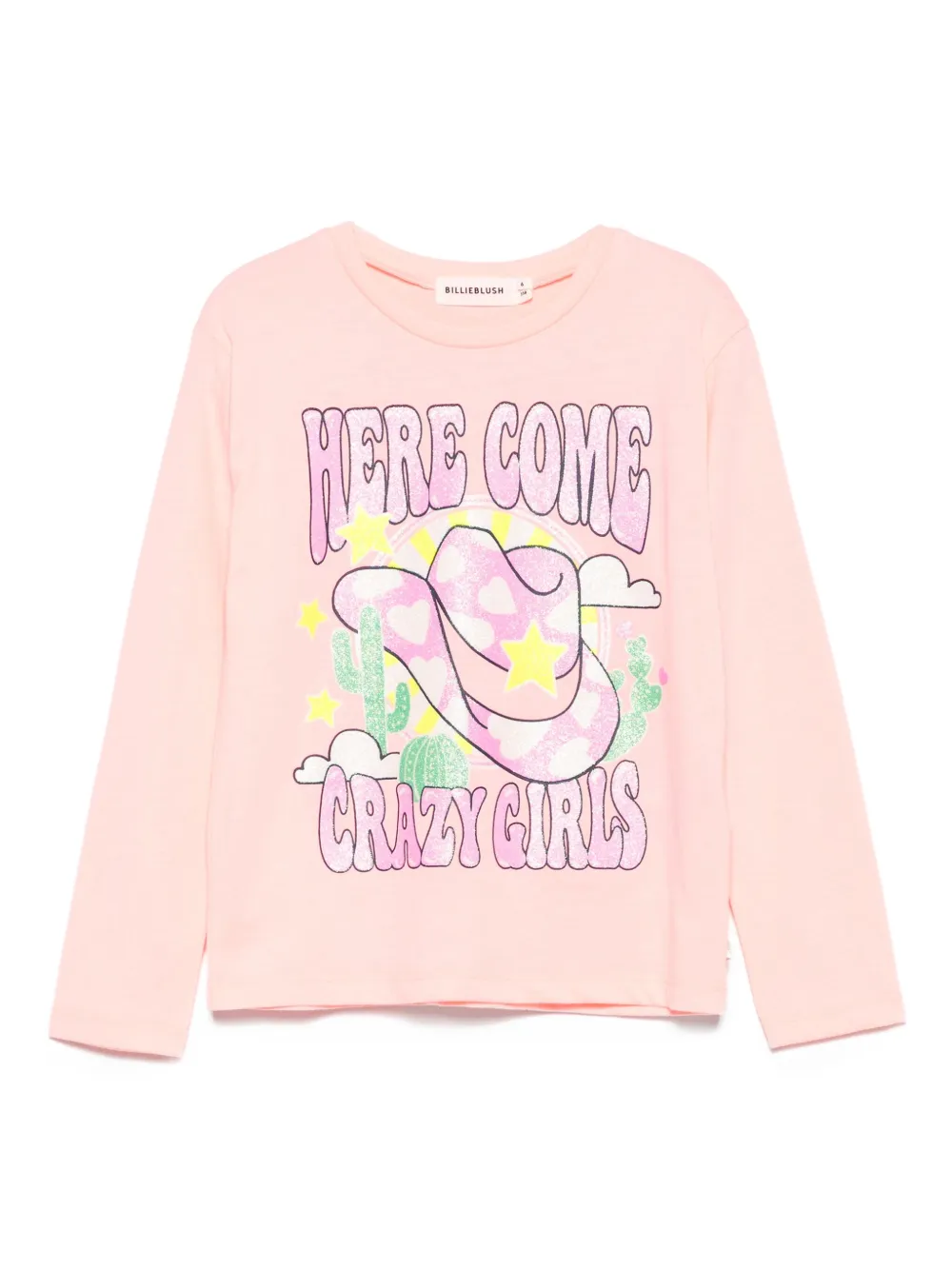Billieblush T-shirt met glitterprint Roze