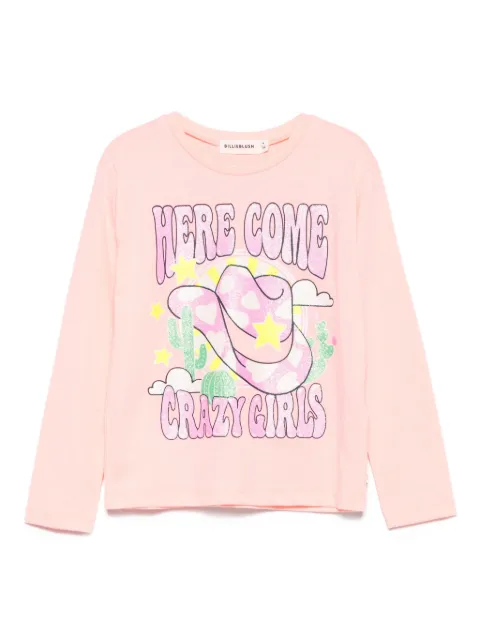 Billieblush glitter-print T-shirt