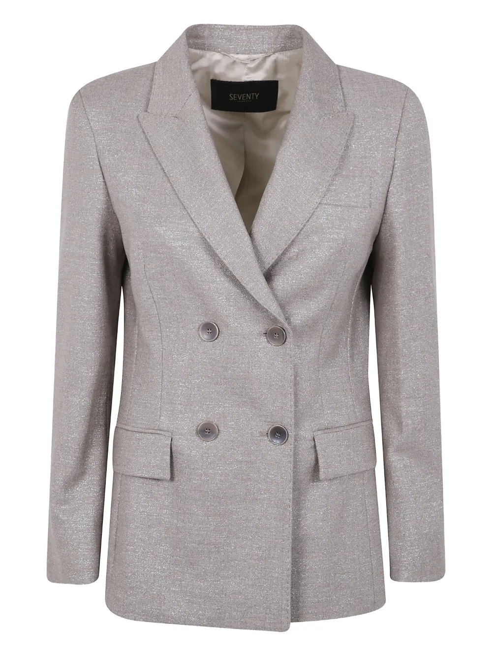 Seventy Double-breasted Blazer In Neutral