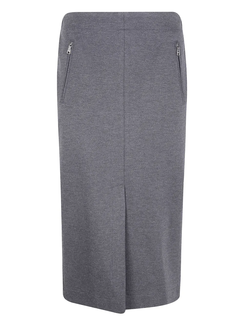 Seventy zip-pockets straight skirt - Grijs
