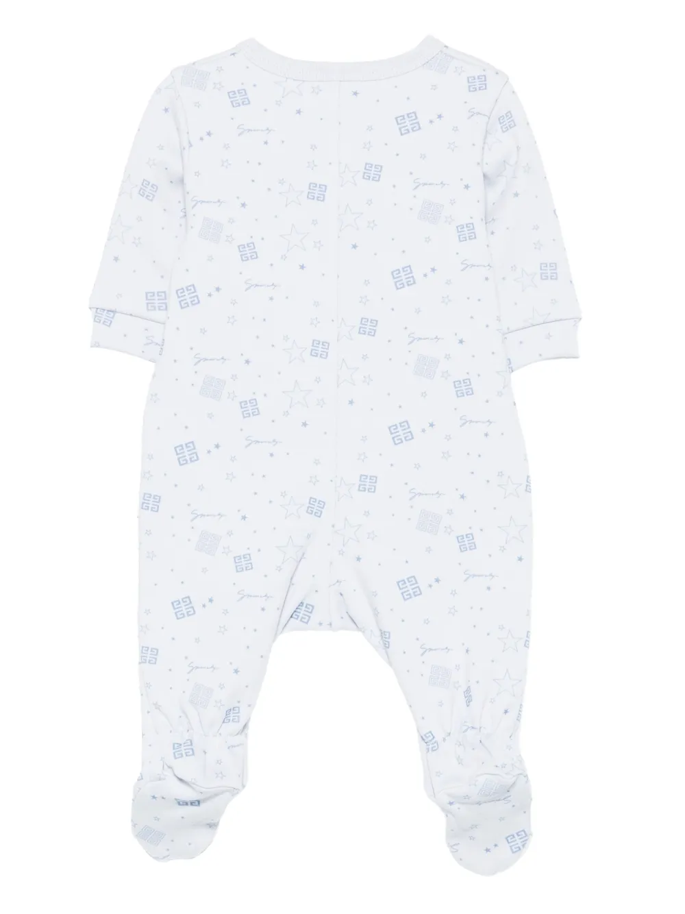 Givenchy Kids Romper met ster en logoprint - Blauw